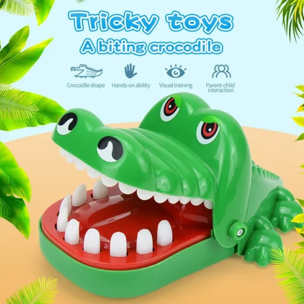 Crocodile Teeth Toys For Kids Alligator Biting Finger Dentist Games. Funny For Party And Children Game Of Luck Pranks Kids Toys 4