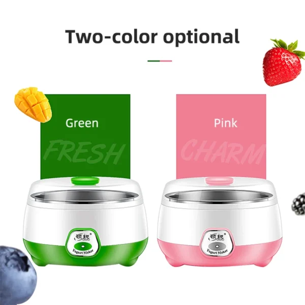 Electric Yogurt Maker Mini Automatic Yogurt Machine Household DIY Yogurt Tools Yogurt Kitchen Appliances Stainless Steel 220V 6