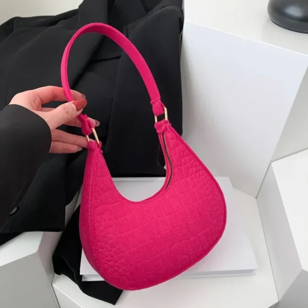 Women Top-handle Bags Autumn Winter Fashion Bag New Fashion Shoulder Bag Portable Women's Bag Bolso Mujer Handbags Felt 5