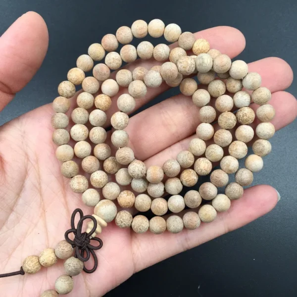 Natural Camphor Wood Beads Bracelet,6/8MM 108 Buddha Bracelets Men Women Jewelry Natural Incense Balanced Health 2