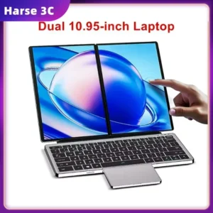 Harse 2 Screen Laptop Intel i3 1215U Dual 10.95inch IPS Touch Screen Windows 11 Office Computer 2 in 1 Tablet PC Notebook WiFi6 1