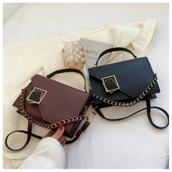 Women's Handbag Luxury Designer Retro Armpit Shoulder Bag Chain Messenger Flap Girl Fashion Crossbody Rhombus Small Square Bags 2