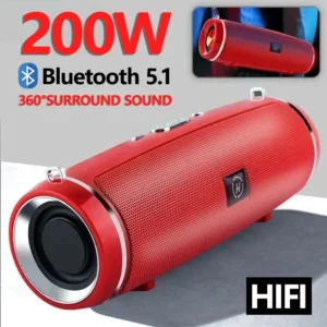 Portable Bluetooth Speakers Mini Wireless High Fidelity Surround Sound Subwoofer Outdoor Waterproof Camping Party Loudspeaker 1