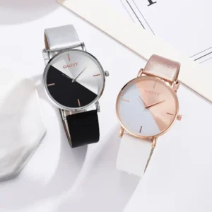 Women Watch Leather Rose Gold Female Clock Luxury Design Elegant Women Watches Mix Color Simple Fashion Ladies Watch Reloj Mujer 1