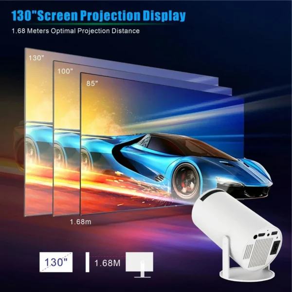 M300 MAX Retro Video Game Console LCD Full HD Video Projector System Mini Portable Intelligent Projector 64G 720p Home Projector 5