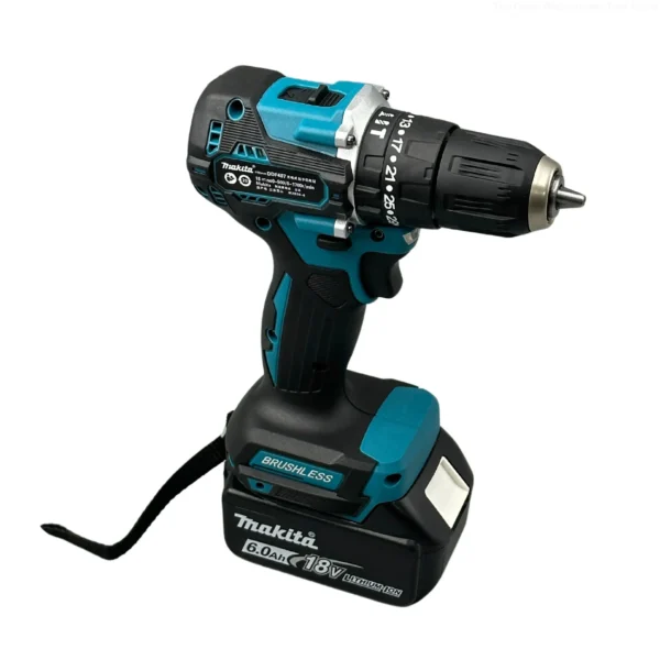 Makita DDF487 Screwdriver Cordless Percussion Drill 18V Electric Variable Speed Brushless Motor Impact Power Tool Power Drill 5