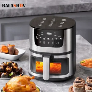 Smart Air Fryer Electric visual window 7L Oil-free Air Fryer Automatic Household Kitchen 360°Baking Convection Oven Air Fryers 1