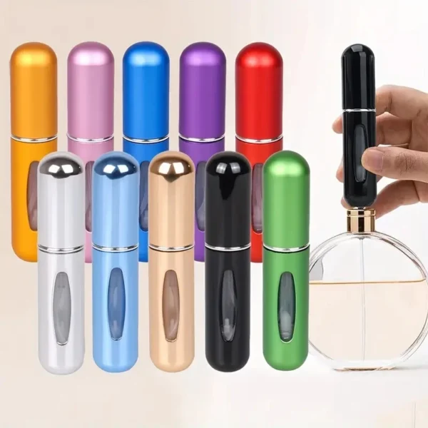 Portable Mini Travel High-end Perfume Bottle Base Refill Bottle Straight Charging Small Sample Perfume Aluminum Material 4