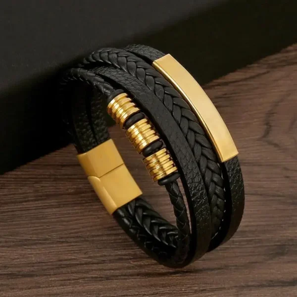 Classic Men's Leather Bracelet New Style Hand-woven Multi-layer Combination Accessory Fashion Man Jewelry Wholesale Dropshipping 3