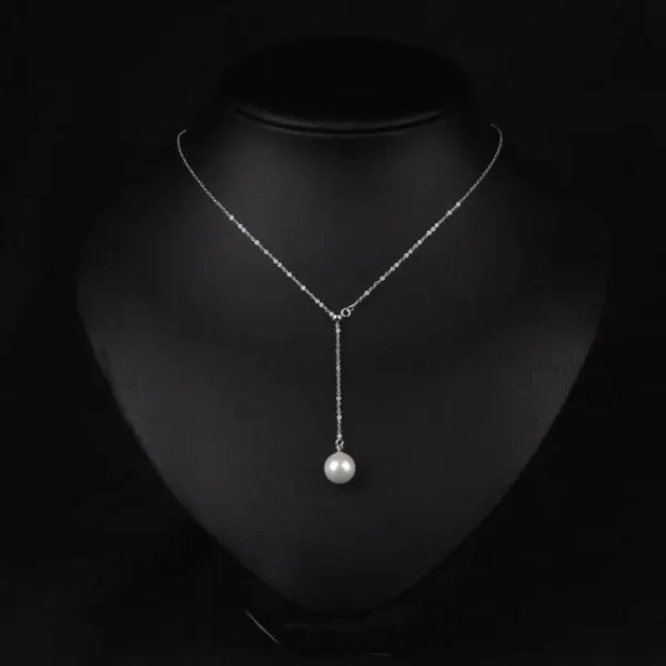 New Korean Version Of The Clavicle Adjustable Imitation Pearl Necklace Fashion Wild Pendant Necklace Women Jewelry Long Necklace 2