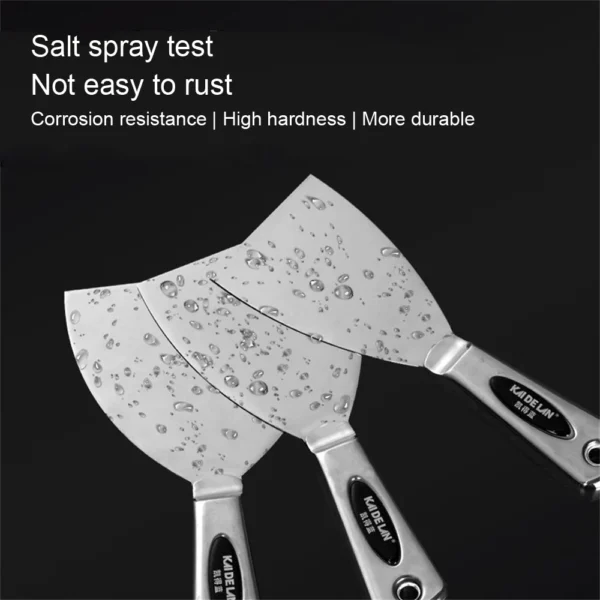 Stainless Steel Integrated Putty Knife Scraper Spatula Putty Painter Paint Tool Plaster Shovel Clean Spatula Construction Tool 4