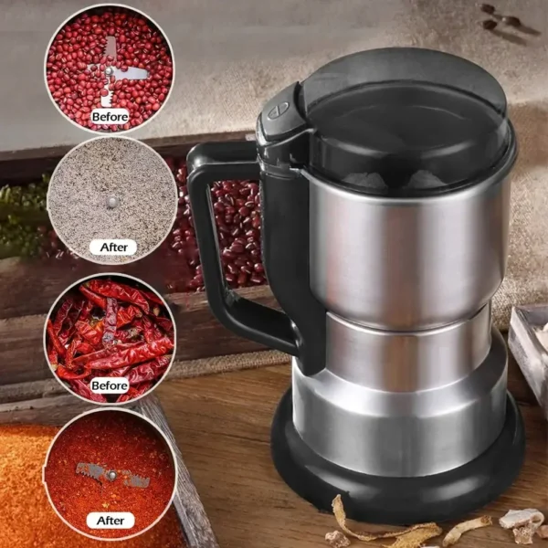 Electric Coffee Grinder Stainless Steel High-power Cereal Nuts Beans Spices Grains Grinding Moedor de cafe Blenders for kitchen 1