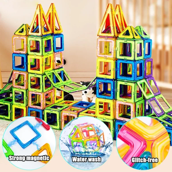 Magnetic Building Blocks Big Size and Mini Size DIY Magnets Toys for Kids Designer Construction Set Gifts for Children Toys 3