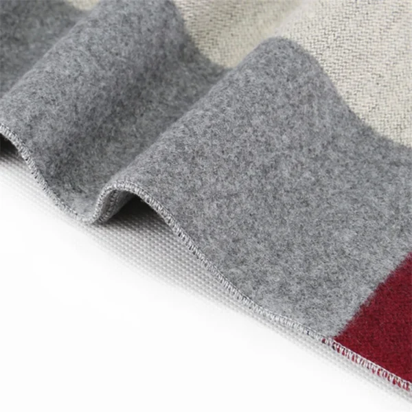 Fashion Men Scarves Luxury Plaid Autumn Winter Pashmina Neckerchief Thicken Warm Imitation Cashmere Men's Business Long Wraps 5