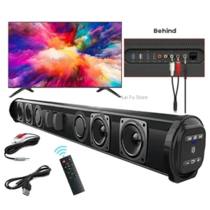 Wireless Bluetooth Sound Bar Speaker System Super Bass Wired Surround Stereo Home Theater TV Projector Powerful BS10,BS28A,BS28B 1