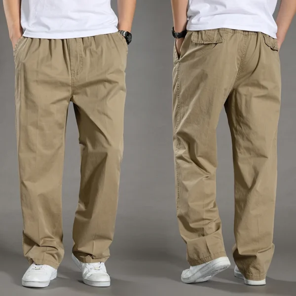 Men's Cargo Pants Summer Spring Cotton Work Wear New In Large Size 6XL Casual Climbing Joggers Sweatpants Hombre Autumn Trousers 5