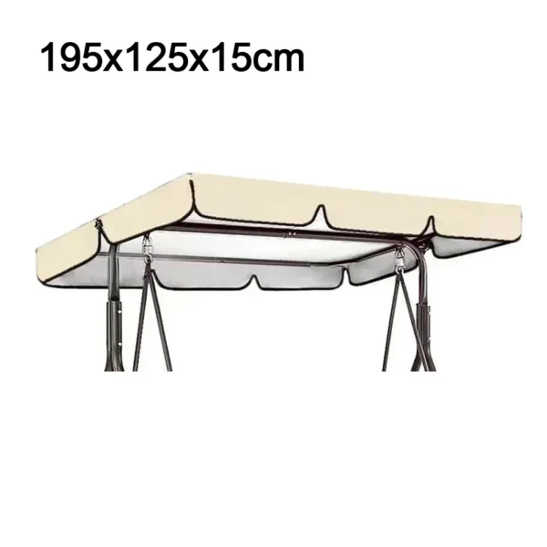 1pc Swing chair sunshade waterproof sunscreen garden swing canopy for picnics meeting activities outdoor furniture accessories 5