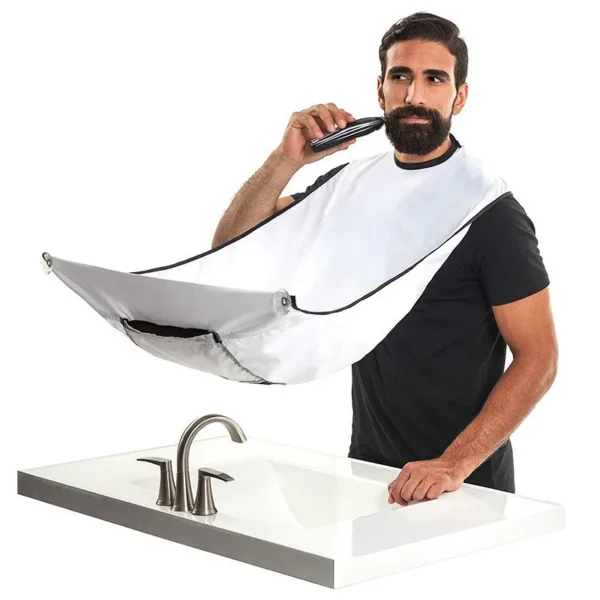 Male Beard Shaving Apron Beauty Shaving Accessories Care Clean Hair Adult Bibs Shaver Holder Bathroom Organizer Gift for Man 1