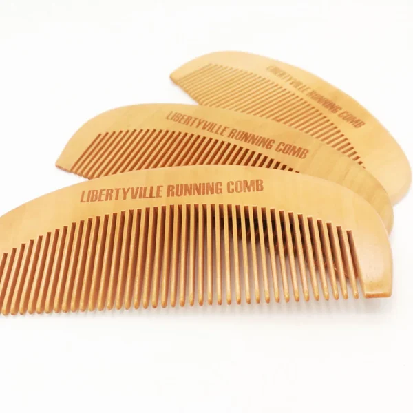 3 Pieces Gift Wooden Comb Customized LOGO Beard Comb for Men - Personalized Your Name Text Date - Natural Hair Comb for Women 6