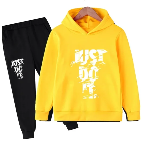 Children's Spring/Autumn Casual Sportswear Boys and Girls Hoodie+Pants 2-piece Set Daily Children's Clothing Set 3-14 Years Old 5