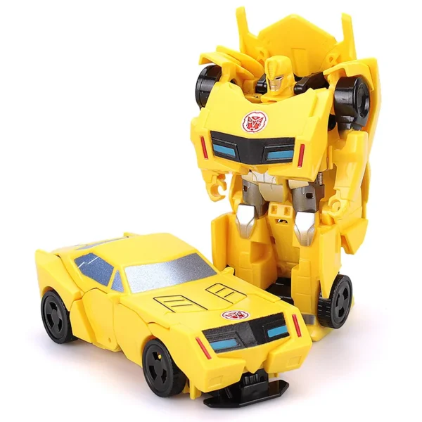 Transforming Toy Car Children 12cm Transformation Robot Kit Toys Models 2 In 1 One Step  Model Deformed Car Toy for Boy Gift 4