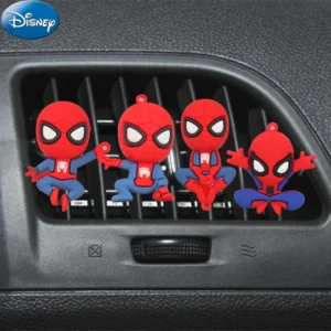 Spiderman Hulk doll Anime figure Car perfume clip Marvel Thor cute  car accessories fragrance diffuser interior Decoration gifts 1