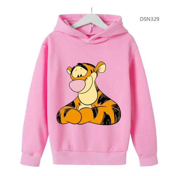 Kids Disney Tigger Clothes Kids Boys Sweatshirt Baby Girls Clothing Sweatshirts Tigger Sweater Pullovers Tops Hoodies Sportwear 4