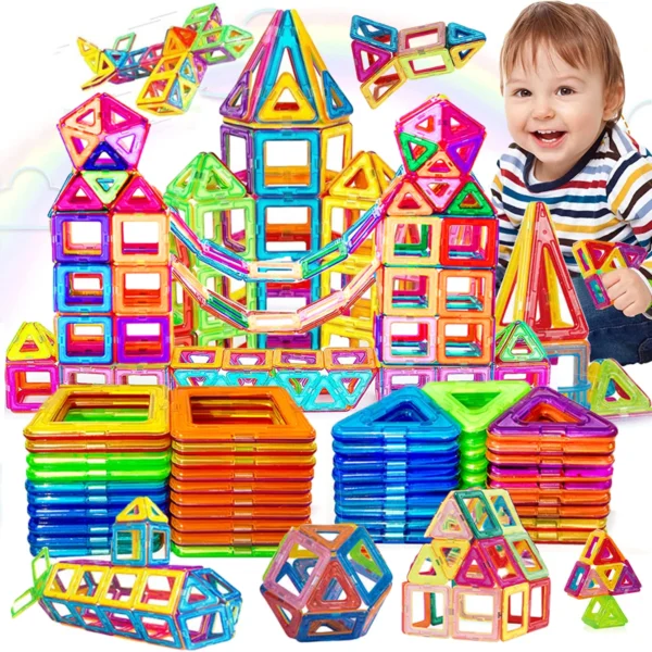 Magnetic Building Blocks Big Size and Mini Size DIY Magnets Toys for Kids Designer Construction Set Gifts for Children Toys 1