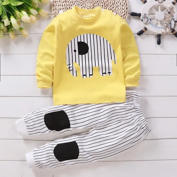 Kids Clothes Children Sets Children's Clothing Boys Girls CottonAutumn winter Clothing Pants Sleepwear Underwear Christmas Gift 3