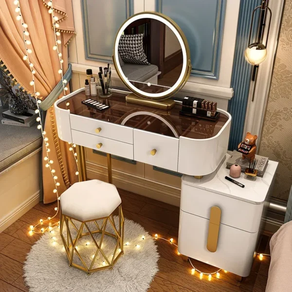 Multifunctional Princess Dressing Table Princess Mirror Jewelry Bedroom Jewelry Dressing Service Vestidores Outdoor Furniture 2