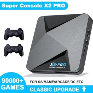 KINHANK Retro Video Game Console Super Console X2 Pro with 90000 Video Games for PS1/DC/MAME/SS with Gamepad Kid Gift Game Box 1