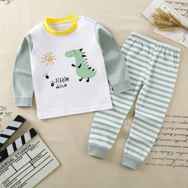 Kids Clothes Children Sets Children's Clothing Boys Girls CottonAutumn winter Clothing Pants Sleepwear Underwear Christmas Gift 4