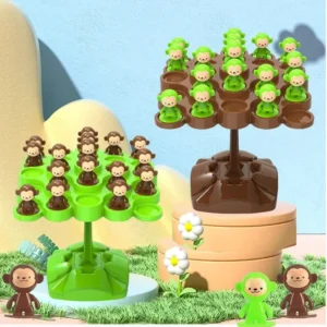 Monkey Balance Tree Focus Balance Training Children's Toys Folding Music Series Parent Child Interactive Board Game 1