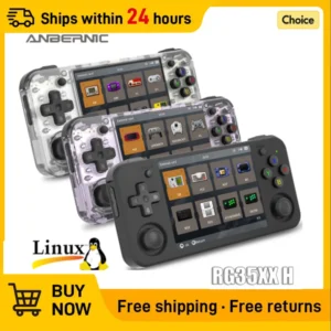 NEW RG35XX H Handheld Game Console Portable Playing Video Games 3.5 Inch IPS Screen 640*480 Screen Video Game Player Machine 64G 1