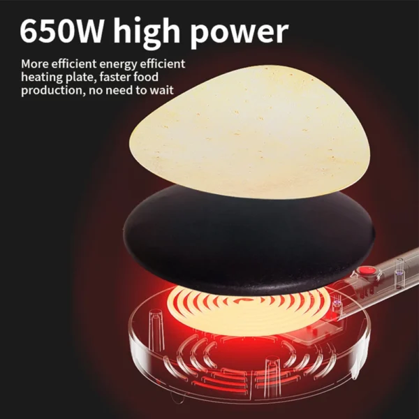 220V Electric Crepe Maker 650W Handheld Nonstick Coating Spring Roll Machine Automatic Portable Pancake Maker Kitchen Appliances 6