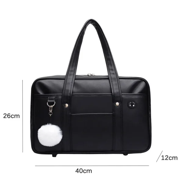 Japanese Casual PU Shoulder Bag Junior High School Students School Bag Handbag Anime Uniform Bag Tote Bags for Women 4