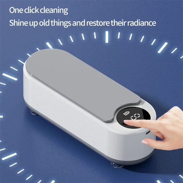 Portable Household Cleaning Machine, 450ml Clean Pod Ultrasonic Cleaner, Jewelry Cleaner Machine for Ring, Glasses, Makeup Brush 3