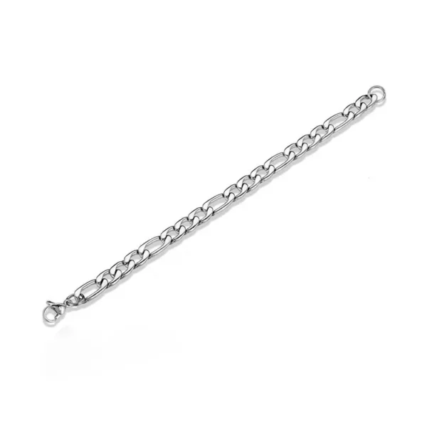 Punk 925 sterling silver 4/6MM 8 Inches Figaro Chain For Men Simple Women Hip Hop Bracelet Jewelry Party Accessories Wholesale 5