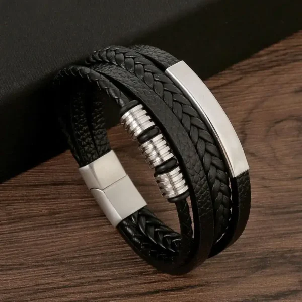 Classic Men's Leather Bracelet New Style Hand-woven Multi-layer Combination Accessory Fashion Man Jewelry Wholesale Dropshipping 2