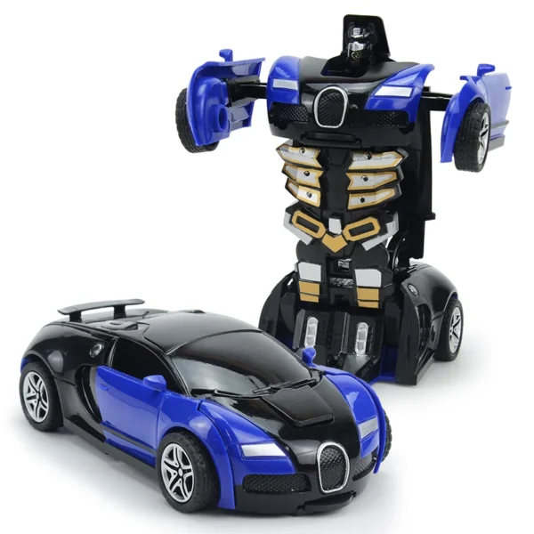 Transform CarRobot Model Car.Automatic Deformation Push and Go Car Vehicle Toy Race Car.Toys Easter Gifts for Boys 1