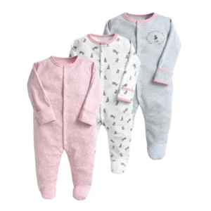 3PCS/Lot New Spring Autumn Brands Newborn Children Clothes Baby Boy Girl Cotton Clothes Long-Sleeve 0-12M Baby Rompers 1