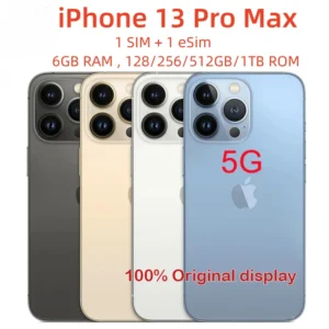 Apple IPhone 13 Pro Max Mobile Phones128/256GB ROM 6.7" Genuine Super Retina OLED 6GB RAM Unlocked A15 IOS Face ID NFC 98% New 1