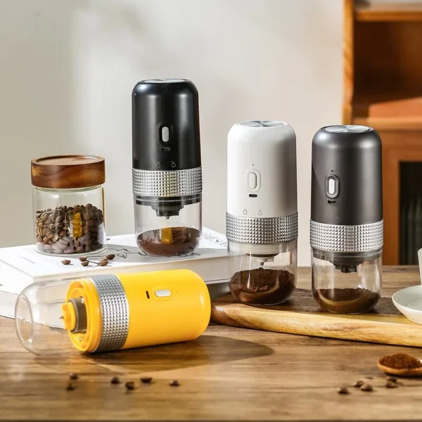 Electric Coffee Bean Grinder USB Charging Mini Coffee Bean Mill Grinder Espresso Spice Grinder for Kitchen 5