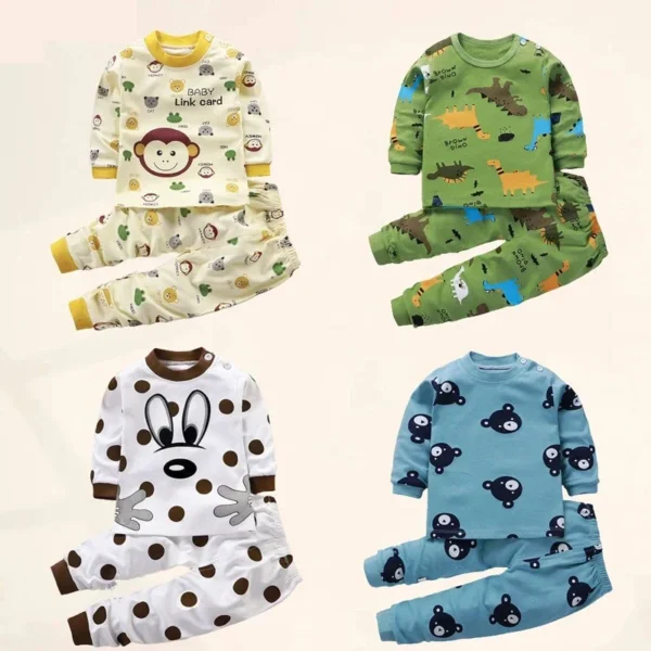 Kids Clothes Children Sets Children's Clothing Boys Girls CottonAutumn winter Clothing Pants Sleepwear Underwear Christmas Gift 1