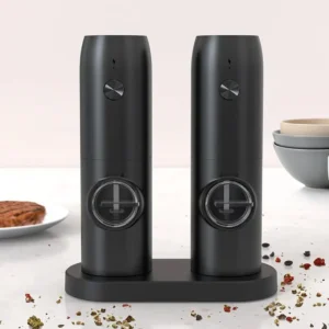 Rechargeable USB Electric Automatic Salt and Pepper Grinder Set Gravity Spice Mill Adjustable Spices Grinder Kitchen Tools 1