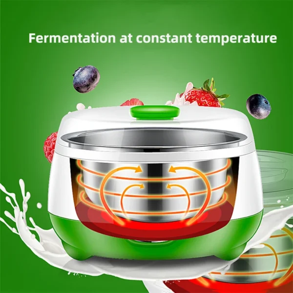 Electric Yogurt Maker Mini Automatic Yogurt Machine Household DIY Yogurt Tools Yogurt Kitchen Appliances Stainless Steel 220V 4