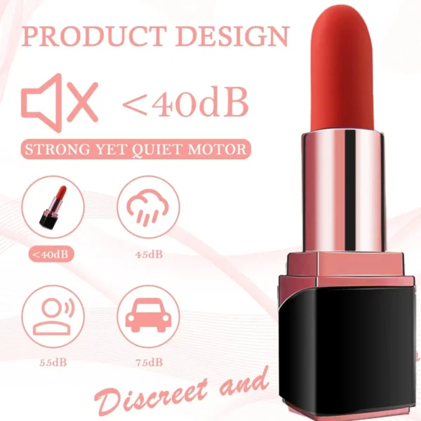 Mini Lipstick Bullet Vibrator for Women Clit Stimulator Portable Erotic Sex Toys for Adults Vagina Love Egg Female Masturbation 3