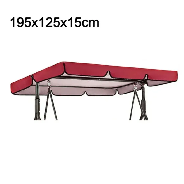 1pc Swing chair sunshade waterproof sunscreen garden swing canopy for picnics meeting activities outdoor furniture accessories 6