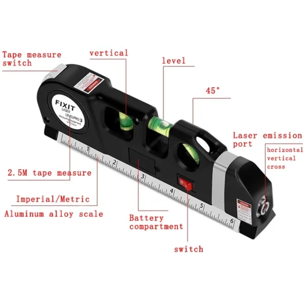 High Precision Multifunctional Infrared Laser Levels Optical Instruments Renovation Measurement and Construction Tools 6