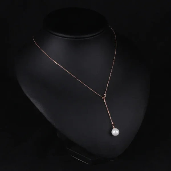 New Korean Version Of The Clavicle Adjustable Imitation Pearl Necklace Fashion Wild Pendant Necklace Women Jewelry Long Necklace 6